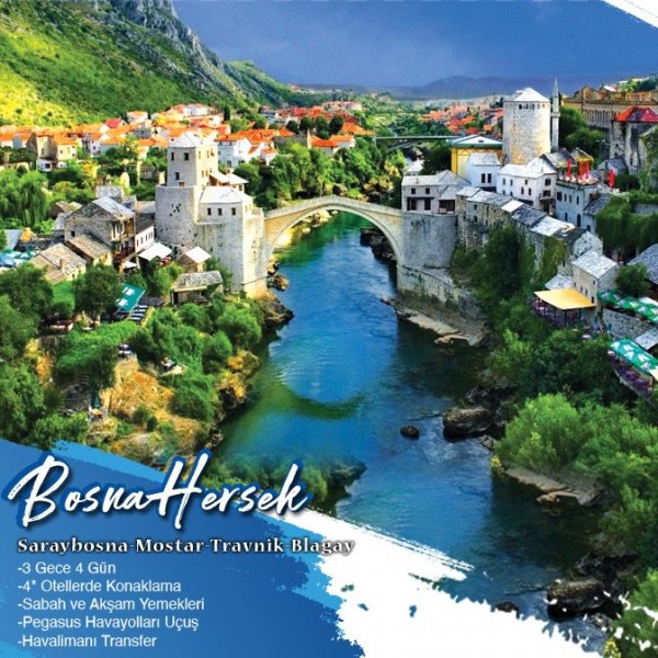 30.10.2025 3 Gece, 4 Gün BOSNA HERSEK TURU