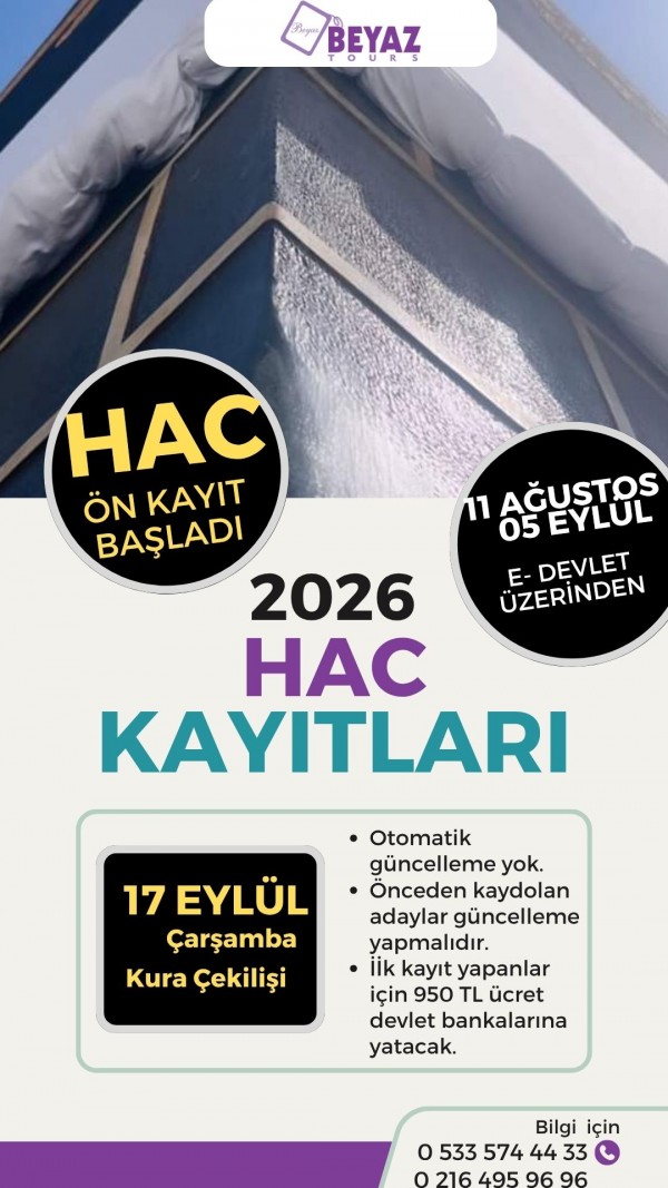 2026 HAC KAYITLARI BAŞLADI